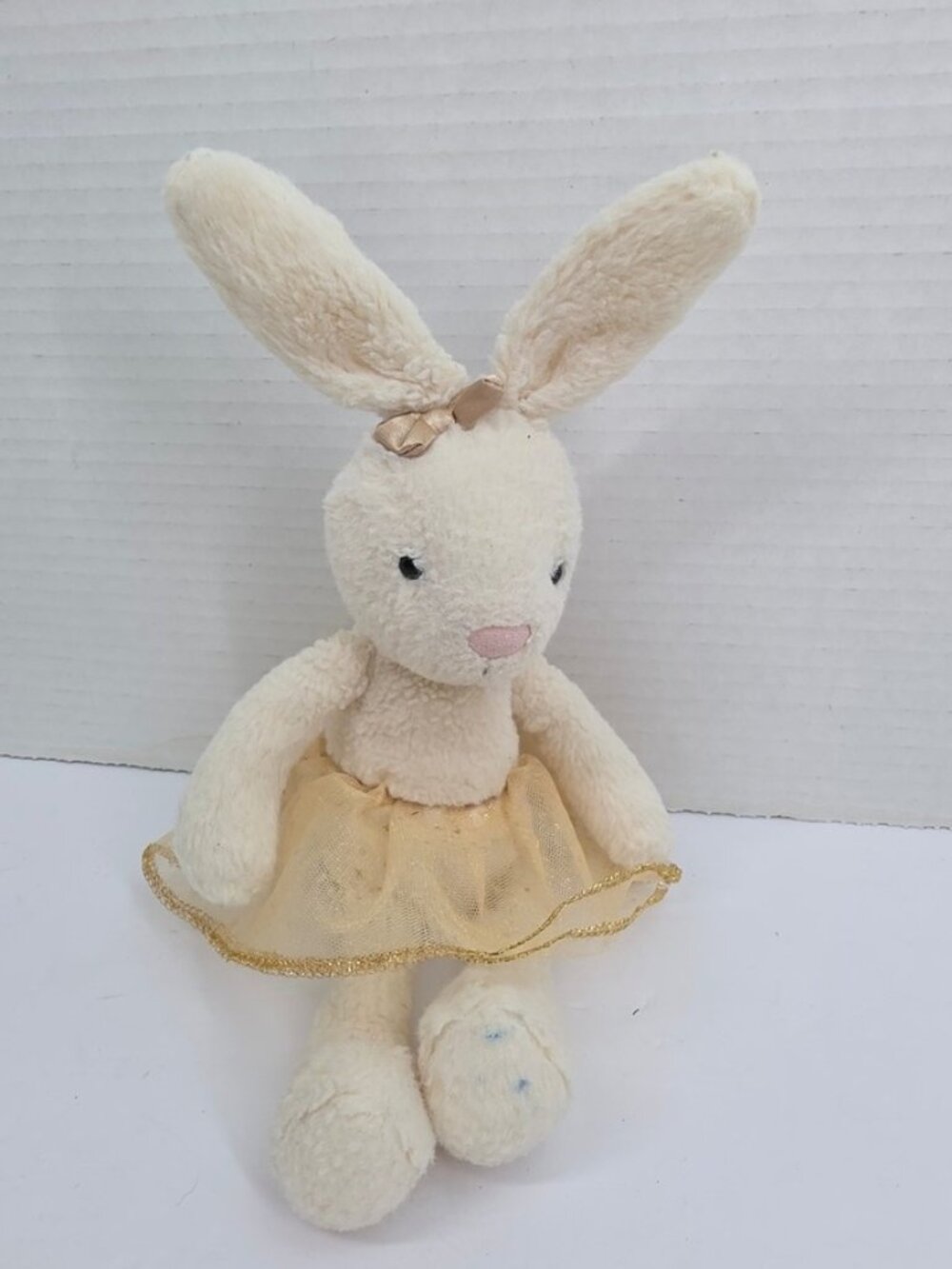 Arabesque Bunny‎ Ballerina Plush Cream Gold Tutu Stuffed